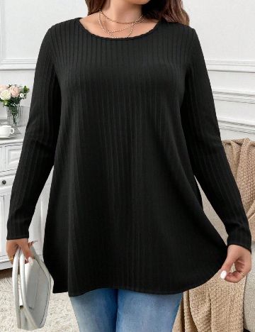 Bluza SHEIN CURVE, negru