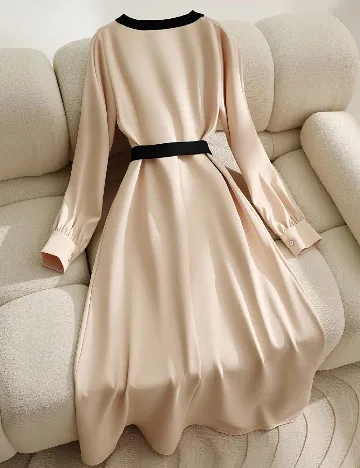 Rochie lunga SHEIN, crem