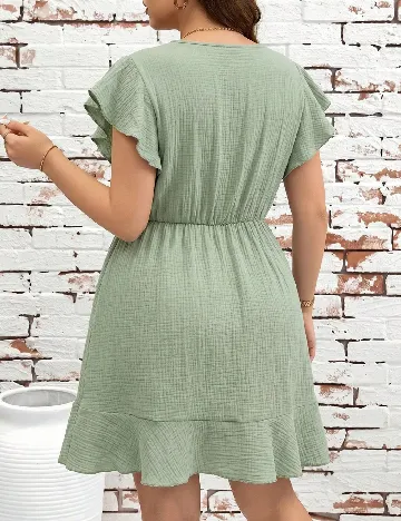Rochie scurta SHEIN CURVE, verde
