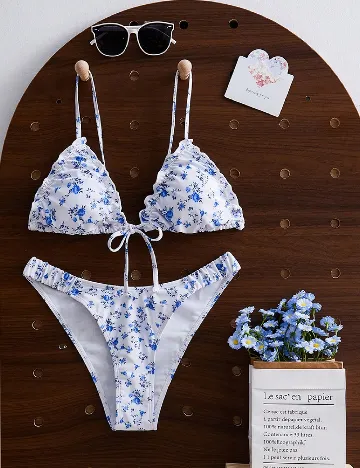 Costum de baie SHEIN, alb