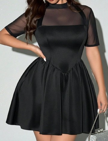 Rochie scurta SHEIN CURVE, negru