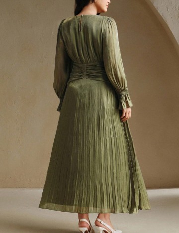 Rochie lunga SHEIN CURVE, verde