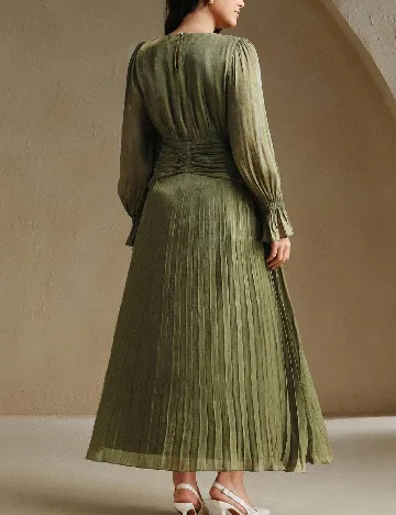 Rochie lunga SHEIN CURVE, verde