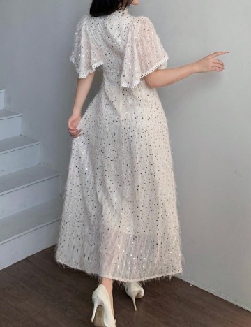 Rochie medie SHEIN, crem
