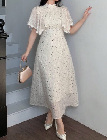 Rochie medie SHEIN, crem