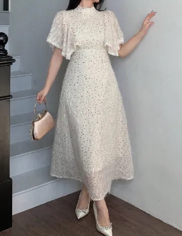 Rochie medie SHEIN, crem