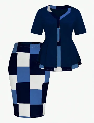 Compleu SHEIN CURVE, bleumarin