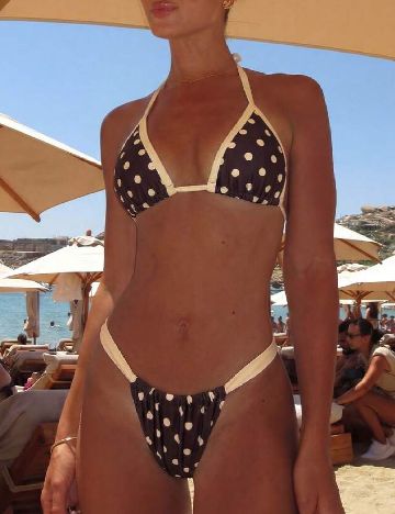 Costum de baie SHEIN, maro