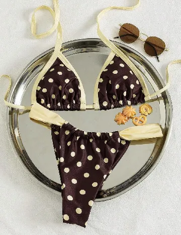 Costum de baie SHEIN, maro
