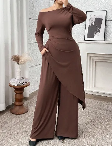 Compleu SHEIN CURVE, maro