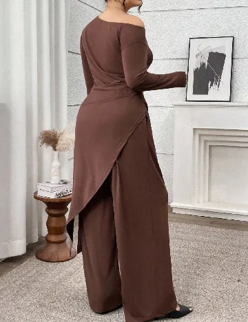 Compleu SHEIN CURVE, maro