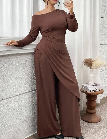 Compleu SHEIN CURVE, maro