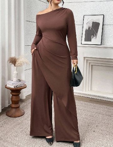 Compleu SHEIN CURVE, maro