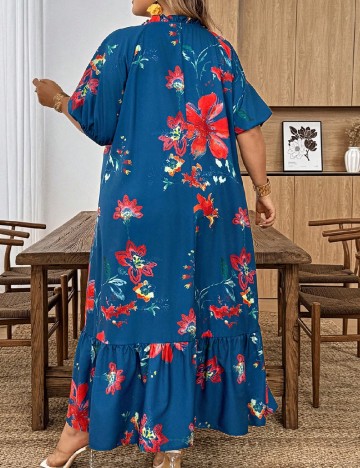 Rochie lunga SHEIN CURVE, albastru