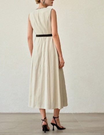 Rochie medie MOTF, bej