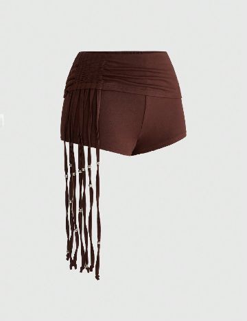 Pantaloni scurti Romwe, maro