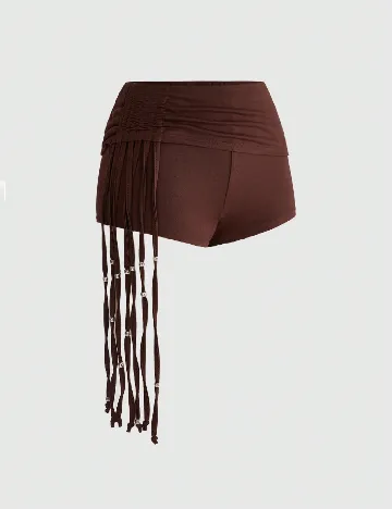 Pantaloni scurti Romwe, maro