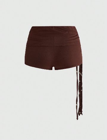Pantaloni scurti Romwe, maro