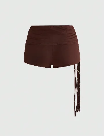Pantaloni scurti Romwe, maro