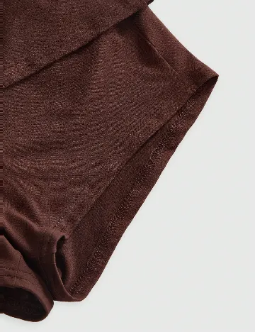 Pantaloni scurti Romwe, maro