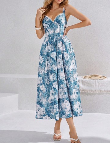 Rochie medie Parthea, albastru