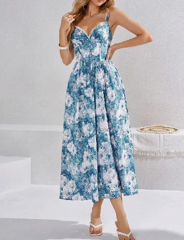 Rochie medie Parthea, albastru
