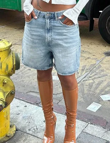 Pantaloni scurti SHEIN, albastru