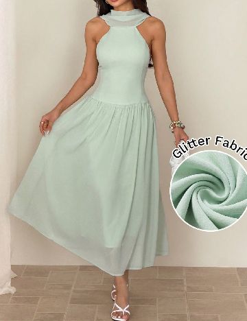 Rochie lunga SHEIN, verde