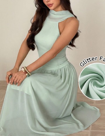 Rochie lunga SHEIN, verde