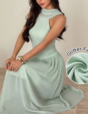 Rochie lunga SHEIN, verde