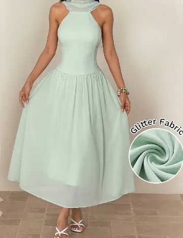 Rochie lunga SHEIN, verde