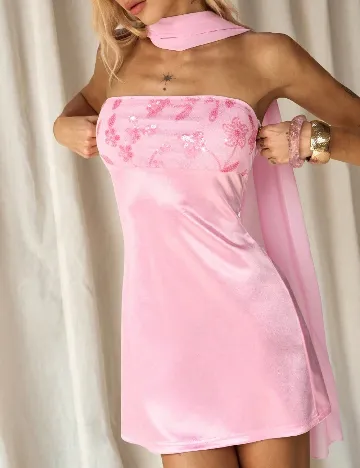 Rochie scurta SHEIN, roz