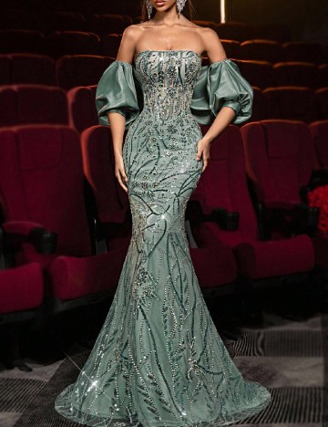 Rochie lunga SHEIN, verde