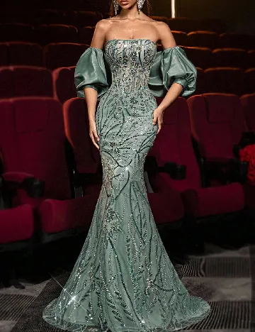 Rochie lunga SHEIN, verde