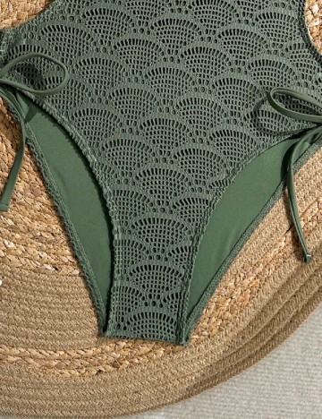 Costum de baie SHEIN, verde