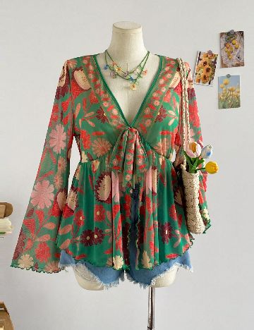 Bluza SHEIN CURVE, floral print