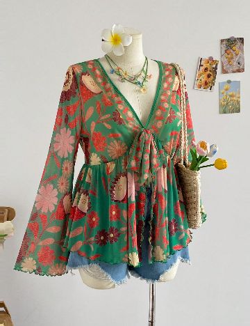 Bluza SHEIN CURVE, floral print