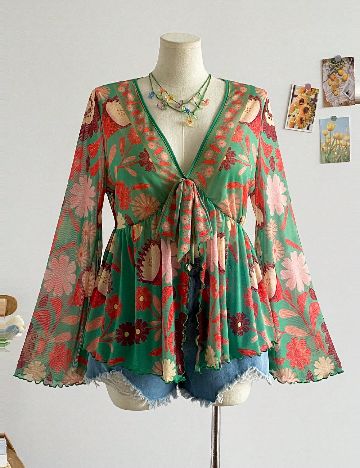 Bluza SHEIN CURVE, floral print