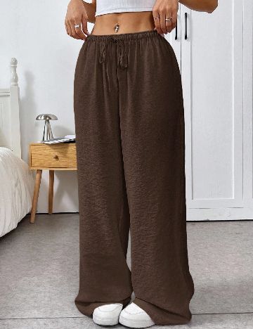 Pantaloni SHEIN, maro