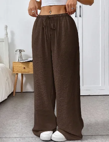Pantaloni SHEIN, maro