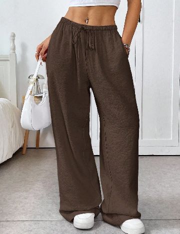 Pantaloni SHEIN, maro