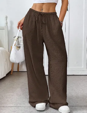 Pantaloni SHEIN, maro