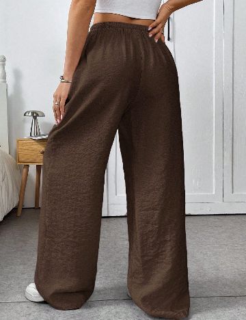Pantaloni SHEIN, maro