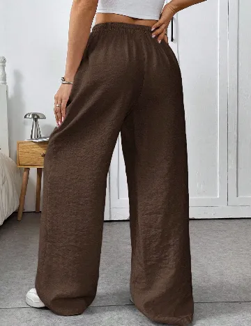 Pantaloni SHEIN, maro