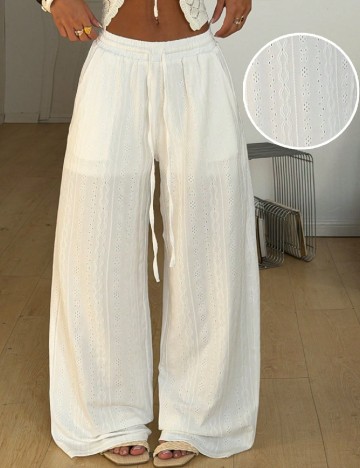 Pantaloni SHEIN, alb