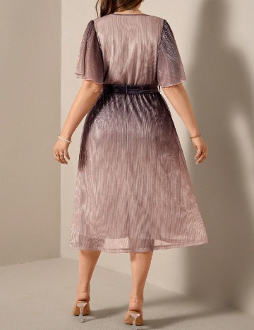 Rochie medie SHEIN CURVE, mov deschis