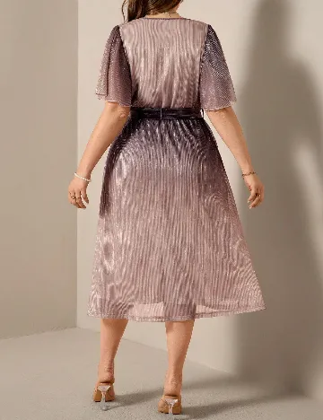 Rochie medie SHEIN CURVE, mov deschis