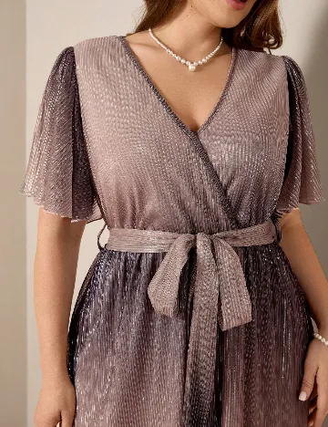 Rochie medie SHEIN CURVE, mov deschis
