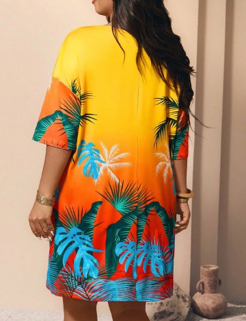 Rochie scurta SHEIN CURVE, mix culori