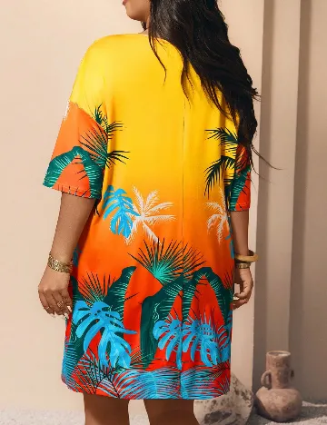 Rochie scurta SHEIN CURVE, mix culori